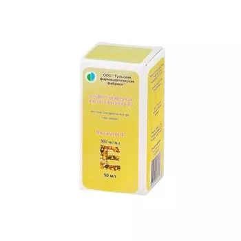 Альфа-Токоферола ацетат 300 мг/мл раствор масляный 50 мл