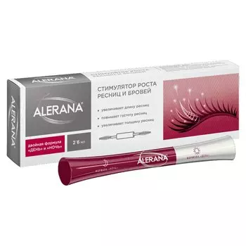 Alerana бальзам стимулирующий рост ресниц и бровей 6 мл 2 шт
