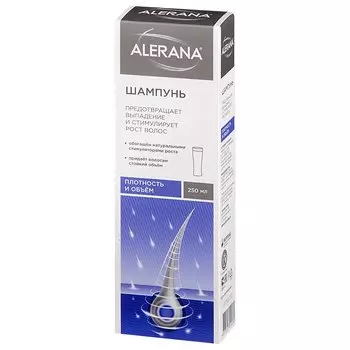 Alerana Шампунь плотность и объем 250 мл