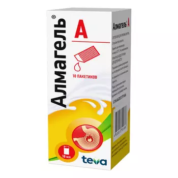 Алмагель А суспензия для приема внутрь 10 мл 10 шт
