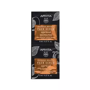 Apivita Скраб-эксфолиант для лица Абрикос саше 8 мл 2 шт