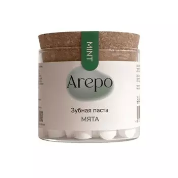Арепо Паста зубная в таблетках Мята 124 шт
