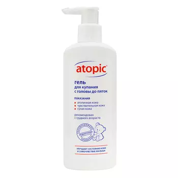Atopic Гель для купания с головы до пяток 250 мл