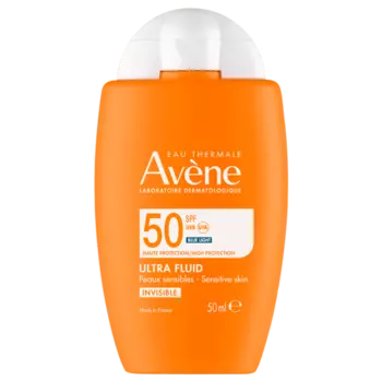 Avene Сан Флюид для лица ультралегкий солнцезащитный невидимый SPF 50 50 мл