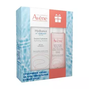 Avene Hydrance UV-Legere Набор / эмульсия увлажняющая SPF30 40 мл + лосьон тонизирующий 100 мл