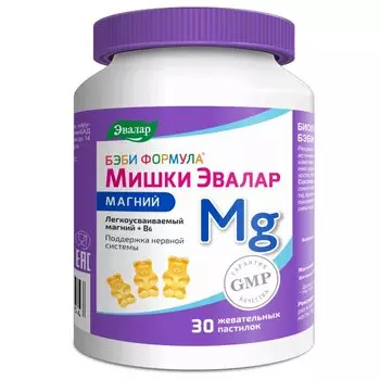 Бэби Формула Мишки Магний пастилки жевательные 30 шт