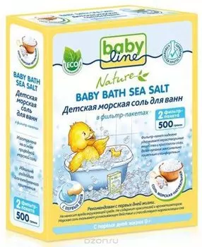 BabyLine Nature Соль морская для ванн детская 500 г