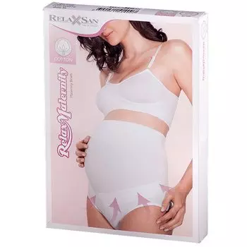 RelaxMaternity Бандаж дородовый с хлопком размер XL Белый