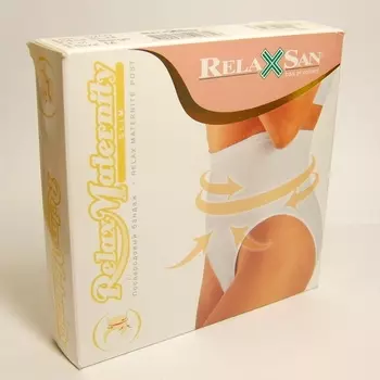 RelaxMaternity Бандаж-трусики послеродовый с хлопком размер L Бежевый