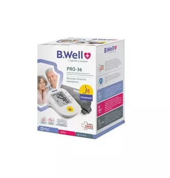 B.Well Тонометр автоматический PRO-36 с адаптером и универсальной манжетой