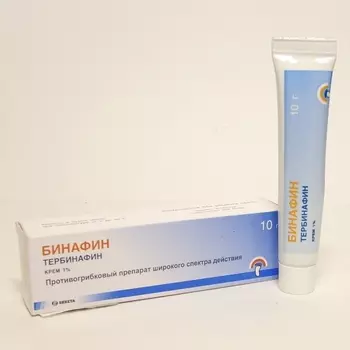 Бинафин 1% крем для наружного применения 10 г