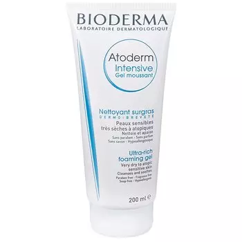 Bioderma Атодерм Интенсив Гель для лица и тела очищающий туба 200 мл