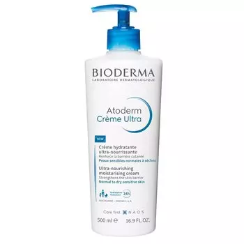 Bioderma Atoderm Ultra Крем питательный для сухой и нормальной кожи 500 мл