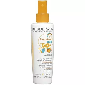 Bioderma Photoderm Kid Спрей детский солнцезащитный SPF 50+ для всех типов кожи 200 мл