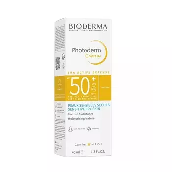Bioderma Photoderm Крем тональный солнцезащитный SPF 50+ для сухой кожи Светлый оттенок 40 мл
