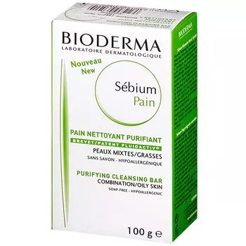 Bioderma Sebium Pain Мыло очищающее для жирной и проблемной кожи 100 г