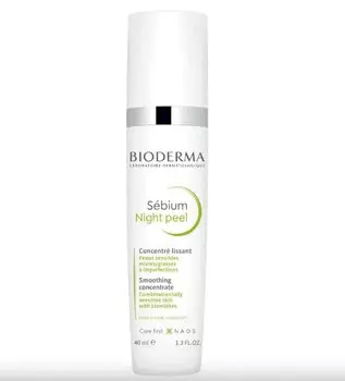Bioderma Sebium Night peel Гель пилинг ночной с 15% гликолевой кислоты для проблемной кожи 40 мл
