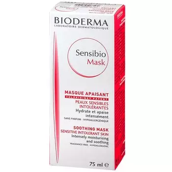 Bioderma Sensibio Маска увлажняющая для чувствительной кожи лица 75 мл