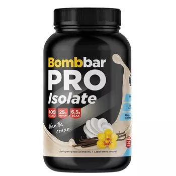 Bombbar Pro Isolate Белковая сыворотка порошок Ванильно-сливочный 900 г