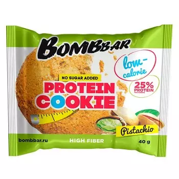 Bombbar Печенье неглазированное протеиновое Фисташка 40 г