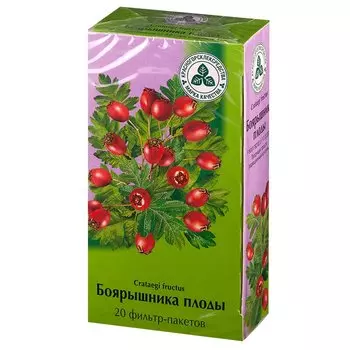 Боярышника плоды фильтр-пакеты 3 г 20 шт