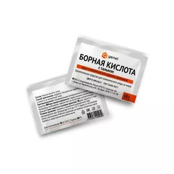 Борная кислота с тальком пудра гигиеническая для наружного применения порошок 10 г 1 шт