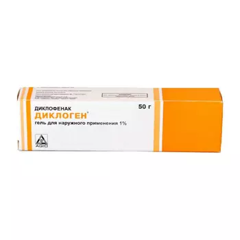 Диклоген 1% гель для наружного применения 50 г