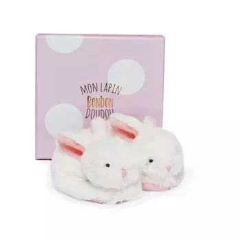 Doudou et Compagnie Пинетки Игрушка-погремушка Кролик розовый