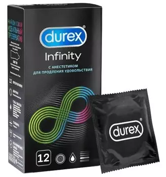 Durex Infinity Презервативы с анестетиком 12 шт