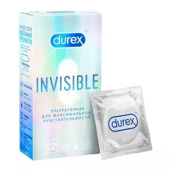 Durex Invisible Презервативы ультратонкие 12 шт