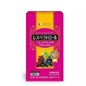 Fine Japan Ресвератрол+Коэнзим Q10+ДГК+ЭПК таблетки 180 шт