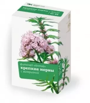 Фиточай Алтай № 33 Крепкие нервы Валериана фильтр-пакеты 20 шт