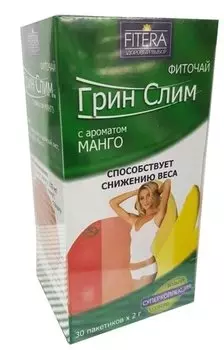 Fitera Фиточай Грин Слим Манго фильтр-пакеты 2 г 30 шт