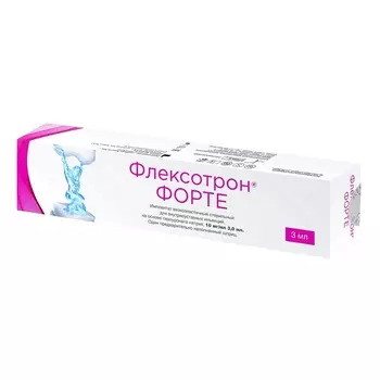 Флексотрон Форте 10 мг/мл имплантат для внутрисуставных инъекций шприц 3 мл 1 шт