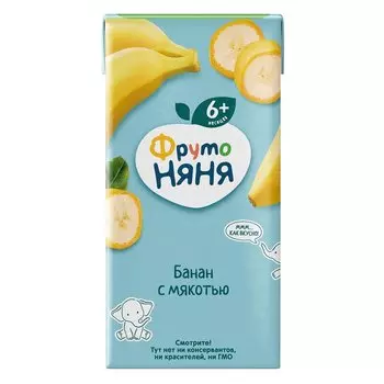 ФрутоНяня Нектар с мякотью Банан 0,2л