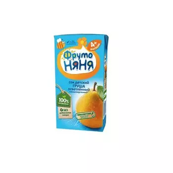 ФрутоНяня Сок осветленный Груша 200 мл