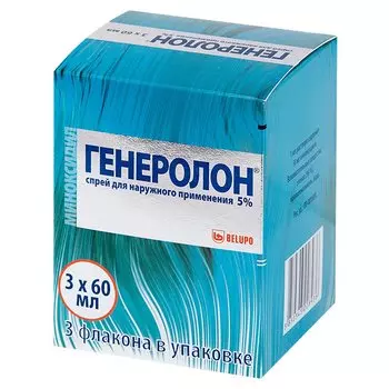 Генеролон 5% спрей для наружного применения 60 мл 3 шт