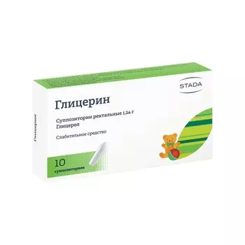 Глицерин 1,24 г суппозитории ректальные 10 шт