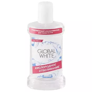 Global White Ополаскиватель для полости рта кислородное отбеливание 300 мл