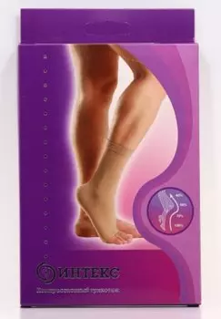 Интекс Бандаж на голеностопный сустав 2 класс бежевый р.S