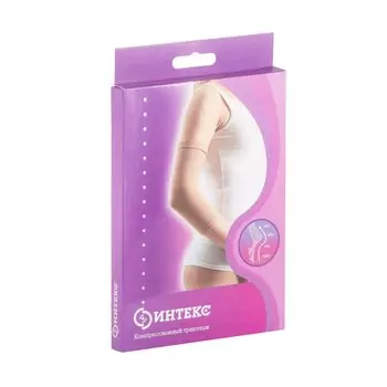 Интекс Бандаж на локтевой сустав 2 класс компрессии размер L Бежевый