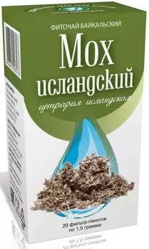 Исландский мох фильтр-пакеты 1,5 г 20 шт