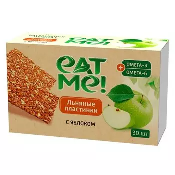 Eat Me! Льняные пластинки с яблоком 30 шт