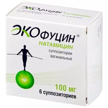 Экофуцин 100 мг суппозитории вагинальные 6 шт