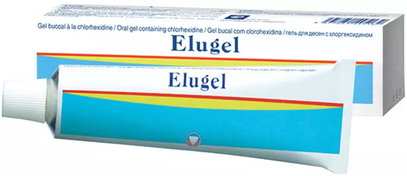Элюгель гель для десен с хлоргексидином 40 мл