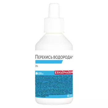 Эркафарм Перекись водорода 3% раствор для наружного применения 100 мл