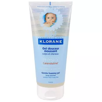 Клоран Бэби Гель мягкий пенящийся для волос и тела Календула 200 мл