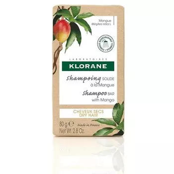 Клоран Шампунь брусковый с маслом Манго 80 г