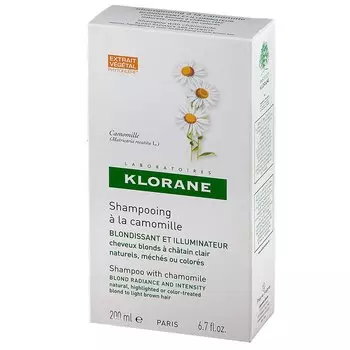 Klorane Шампунь с ромашкой для светлых волос 200 мл