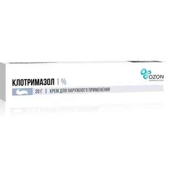 Клотримазол 1% крем для наружного применения 20 г